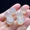 Pendente de Ágata Verde Óleo de Gelo Lótus Calcedônia Acessórios DIY Pulseira Colar Pequeno Deslize em estoque atacado