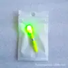 Porta lámpara electrónico de cola flotante LED ojo electrónico llamativo frijol flotador de pesca nocturna palo luminoso cambio de color lámpara de flotador de destello explosivo porta lámpara de cola flotante