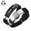 Pulsera Médica de Advertencia para Hombre de 14 MM Grabado de Corrosión Pulsera de Acero Inoxidable de Silicona Venta Caliente Transfronteriza en Europa y América