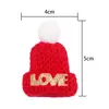 Bufanda Mini de Hilo Navideña, Gorro Navideño, Muñeca DIY, Botella de Vino, Decoración para Bebidas, Accesorios para Muñecas, Mayoreo