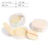Fábrica Lili de Shantou Caja Transparente Cuadrada de 12g tipo Cushion con Esponja para Cushion BB Cream y Base Líquida