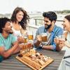 Ventas Directas de Fábrica Tabla de Quesos de Bambú Juego de Cuatro Piezas Incluyendo Cuchillo Juego de Tabla de Quesos de Madera Maciza Tabla de Quesos de Madera