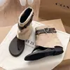 Sandálias femininas retro romanas com bico anabela e aumento interno de altura, novas sandálias chinelo de espinha de peixe de cano curto para o verão de 2026 para mulheres