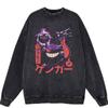 Desejo transfronteiriço marca de maré americana oversized letras suéter velho masculino outono retrô joker jaqueta casal atacado