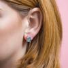 Amazon Transfronterizo Nuevo Producto Dibujo Animado Lindo Oso Azul Pendientes de Amistad Moda Regalo de Vacaciones