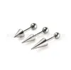 F136 titanio rosca interna punta bola vertebral clavo diablo clavo hueso oído G23 aleación de titanio joyería para perforaciones clavo de oreja aro de oreja