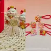 Chaveiro pingente de ouro 999 puro de milk tea, design requintado e fofo, um presente popular para namorada, perfeito para o Dia das Crianças