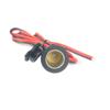 Base de encendedor de cigarrillos de alta potencia para moldeo por inyección de 12V-24V, toma de prueba con línea, cubierta impermeable, base de encendedor de cigarrillos