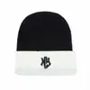 Sombrero de Punto Jacquard de Moda de Venta Caliente, Gorro sin Visera Bordado en 3D, Gorro de Invierno Cálido para Hombre