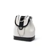 Xzbag Corea del Sur nicho otoño e invierno mini mochila cubo cadena blogger ins cuero encerado al aceite bolso de hombro para estudiante