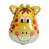 Balão Médio Fofo Cabeça de Animal Filme de Alumínio Balão Decoração de Aniversário Infantil Balão de Hélio Venda de Rua