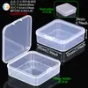 Caja de Almacenamiento de Tapones para los Oídos de Esponja, Mini Caja para Pendientes, Caja de Plástico para Auriculares, Caja Cuadrada Pequeña, Caja Redonda Pequeña, Caja de Embalaje para Tapones para los Oídos de 5 Compartimentos