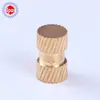 Tuerca de Cobre Moldeada por Inyección con Rayas Moleteadas, Inserto de Latón con Patrón Diagonal, Manguito de Cobre, Tuerca de Ajuste a Presión Empotrada Moleteada de Aleación de Cobre, Tuerca de Fusión en Caliente