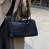 Bolsa Boston Bolsa de Mão Couro de Couro Tanido Vegetal Couro Genuíno de Alta Qualidade Bolsa Almofada Couro Macio Bolsa Tote Coreana Nicho