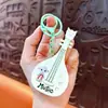 Lindo Llavero de Pipa Brillante con Temática de Mascotas Juguete Colgante Creativo que Hace Sonido Accesorio para Mochila de Estudiante Pequeño Regalo Venta al por Mayor