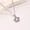 Lujo Ligero Nicho Gama Alta Colgante de Mariposa Estilo Japonés y Coreano Collar Versátil Zirconia Microincrustada Collar con Colgante Sencillo Joyería