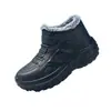 Botas de Lluvia Impermeables Cálidas de Invierno para Hombre con Forro de Lana, Ligeras, Antideslizantes, Cómodas, Botas de Nieve Integradas Engrosadas, Adecuadas para Lavar el Coche y Protección contra el Frío