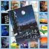 160 Pegatinas Creativas con Portadas de Novela Originales, Materiales de Fondo para Diario DIY de Alta Calidad, Pegatinas Decorativas de Sellado