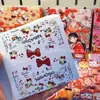 Encabezados de tarjetas de Año Nuevo con dibujos animados, tarjetas de alta calidad y estéticamente agradables, empaques para transmisiones en vivo, tarjetas pequeñas decorativas, empaques para tarjetas, encabezados de tarjetas, reversos de tarjetas