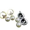 Pendientes Vintage de Perlas Planeta Estilo Francés para Mujer, Pendientes de Lujo Ligero de Nicho de Gama Alta, Elegantes Accesorios para Orejas Versátiles de Otoño e Invierno