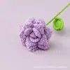 Rosas Tejidas de Hilo Transfronterizas para San Valentín y el Día de la Madre, Flores Artificiales Decorativas de Alta Calidad, Rosas Puntiagudas Hechas a Crochet a Mano