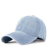 Primavera e verão temporada nova lavável retro soft top denim boné de beisebol guarda-sol masculino e feminino protetor solar à prova de vento boné quente