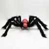Decoración de Halloween Araña Montaje de Lugar Accesorios Araña Negra Grande de Felpa Realista Casa Embrujada Juguetes de Broma Venta al por Mayor