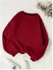 Ropa transfronteriza europea y americana para mujer 2026 otoño e invierno nueva sudadera holgada a rayas para mujer, casual, simple, versátil, de manga larga