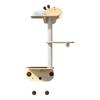 Marco de escalada para gatos montado en la pared con forma de jirafa, Plataforma de salto para gatos montada en la pared de madera maciza, Rascador para gatos, Plataforma de salto de pared, Cama para gatos, Poste rascador para gatos