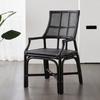 Silla de Ratán Retro Harper Indonesia Ratán Respaldo de Ratán Medio Silla de Ocio Silla Perezosa para Balcón Nuevo Chino