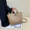 Bolso Nuevo de Alta Calidad con Patrón de Bambú Bolso de Mano Roseau Mini con Hebilla de Bambú, Bolso Cruzado de un Solo Hombro, Bolso Casual de Piel de Vaca para Mujer