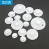 Paquete de Engranajes de Cremallera y Piñón de Plástico Set de Engranajes de Plástico DIY Motor Motor DC 0.5m Módulo Pequeño Reducción Accesorios de Juguete
