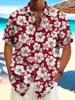 Estación Independiente Moda Masculina Transfronteriza Camisa Hawaiana de Manga Corta de Moda Camisa con Impresión Digital 3D Transfronteriza