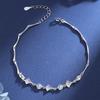 Pulsera de Plata Esterlina Ginkgo Diseño Nicho Ins Pulsera de Alta Gama Regalo para Novia Día de la Diosa Cumpleaños Pareja