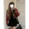 Vestido de punto ajustado de cuello en V pequeño retro chic de Corea del Sur para mujer, suéter interior de otoño e invierno, falda de cadera