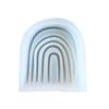 Molde de Silicona para Vela Aromática Puente Arcoíris Estilo Ins DIY Creativo Molde de Resina de Yeso para Vela con Forma de Arco