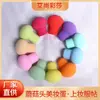 Cabeza de hongo doble uso húmedo y seco esponja de hongo linda múltiples colores huevo de belleza huevo de maquillaje esponja de polvo al por mayor