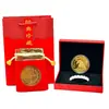 Moneda Conmemorativa Año del Caballo 2026 Moneda de Oro Sólido de la Suerte Caja de Regalo Linda del Zodiaco Año Nuevo Regalo Pequeño Conmemorativo de Año Nuevo