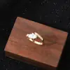Anillo Abierto Exquisito Brillante en Forma de Corazón, Suave y Moderno, Estilo Europeo y Americano Versátil, Lujo Ligero Único, Popular en Redes Sociales, Anillo Transmitido en Vivo para Mujeres