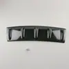 Parachoques trasero de 58.5cm deflector de chasis de aleta de tiburón de 5 alas universal para coche ABS negro brillante alerón trasero para coche