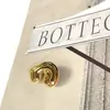 Estilo simples em forma de C botão de metal corta-vento terno de couro casaco de lã casaco suéter roupa fivela decorativa