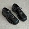 Sapatos de couro em cores degradê, masculinos, com visual sofisticado, bico quadrado, estilo casual, de negócios e para o dia a dia, sapatos Derby -94643