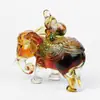 Calabaza Auspiciosa-Elefante Vidrio Antiguo Depilación con Cera Elefante Quemado Vidrio Feng Shui Decoración del Hogar Adornos Fabricante Personalización