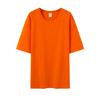 Algodão 180g manga curta em estoque 2024 cor doce bolsa nas costas gola algodão puro liso T-Shirt manga curta lisa atacado