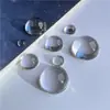 Yitian Joya del Tiempo Hemisferio Fondo Plano Vidrio Parche Hecho a mano diy Ojos de Muñeca Gotas de Pegamento Ojos de Oso Pasador Anillos Niang