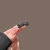 Pinza para el Cabello Pequeña de Lujo Ligero con Lazo de Pedrería, Pinza Lateral Exquisita, Pinza para Flequillo, Pasador, Elegante Accesorio para el Cabello Pinza de Pato