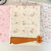 Algodão 100% Fio 40 Estampa Digital Desenho Animado Gato Rosa Fofo e Coelho Tecido para Vestido Roupa Infantil Camisa Feminina