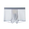 Roupa Íntima Masculina de Seda Gelada de Verão Sem Marcas Ultra-fina Respirável Confortável Bacteriostática Boxer Shorts tamanho plus size Calças de Quatro Cantos para Meninos