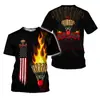 Camiseta Esportiva de Badminton com Estampa Digital 3D Moda Esportiva Casual Manga Curta Exportação Direta da Fábrica Fornecimento