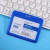 Porta-Cartão Deslizante para Crachá de Trabalho, Crachá de Identificação, Porta-Crachá de Fábrica, Cartão de Campus Estudantil, Cartão de Ônibus, Cartão de Refeição E18
